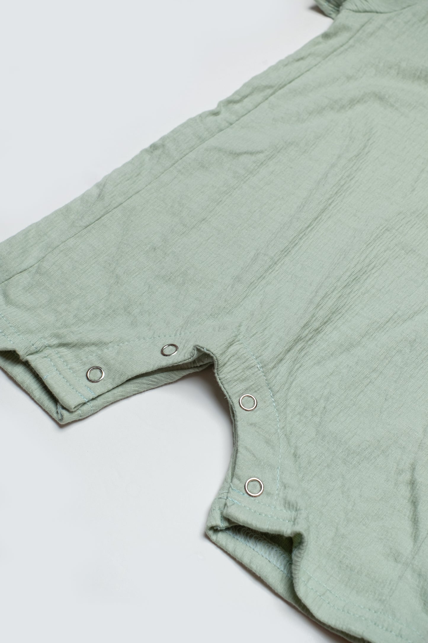 Short Sleeves Romper - Green