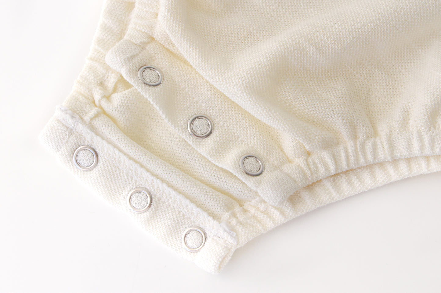 Short Sleeves Onesie - Cream